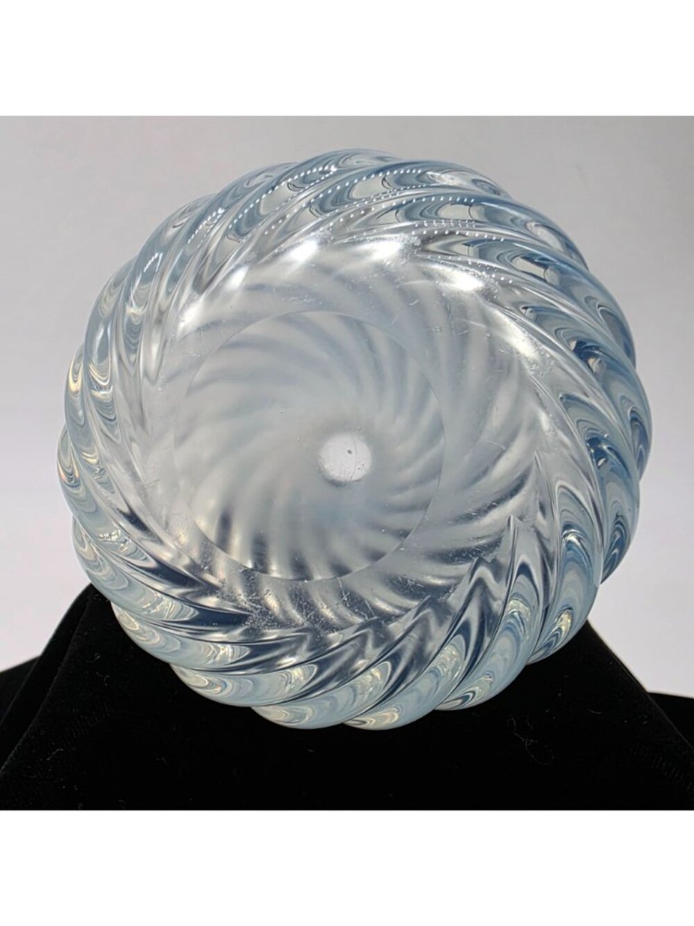 VTG MCM Murano Archimede Seguso Opalescent Blue Perfume Bottle - Picture 9 of 10